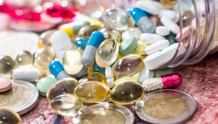 pills and money